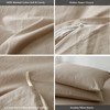 MooMee Bedding Duvet Cover Set 100% Washed Cotton Linen Like