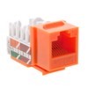 SATMAXIMUM Cat5e Keystone Ethernet Wall Jack Punch Down UTP 45-Degree
