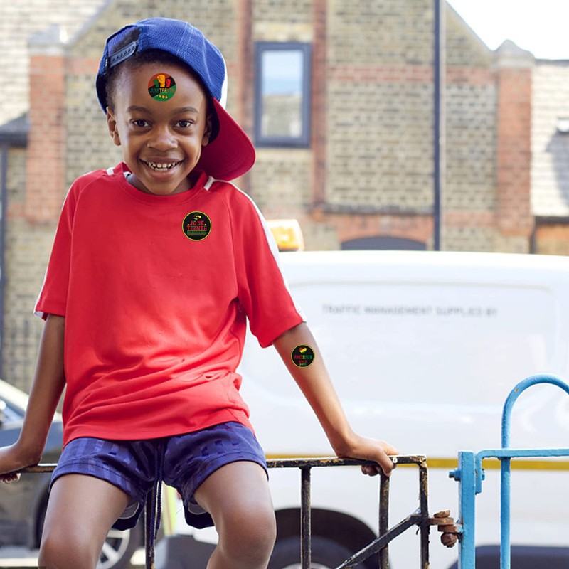 500PCS Juneteenth Party Stickers - Black Freendom Day Gifts -