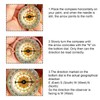 VZU Outdoor Compass, Golden Compass, Brass Compass with Retro Design,