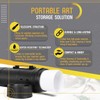 Flexzion Poster, Art, Document Tube with Strap, Expandable Waterproof Plastic