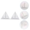COHEALI Acrylic Quilting Templates 2pcs Equilateral Triangle Ruler Marking Ruler