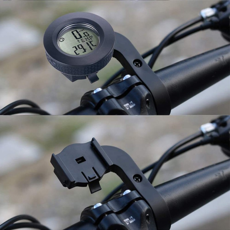 Dricar Bike Computer Wireless, 3 Color LCD Backlight Round Bicycle