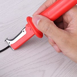 Cuchillo Pelacables Eléctrico de Seguridad, Aislamiento Rojo                                                                                          