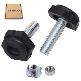 SKIR'CO Furniture Leveling Feet M6 x 21mm Adjustable Round Metal Legs Thread M6 Stem Leveling Foot Nuts Included Pack of 8