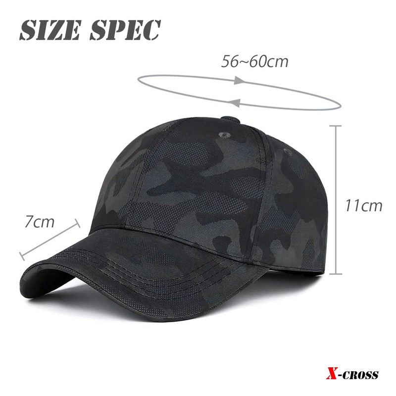 X-cross Men's Camouflage Cap, Military Cap, One Size Fits Most,