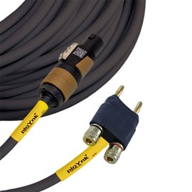 ploYnk Professional Audio Speaker Cable - 12 Gauge (25 FT Foot Speakon to Banana)