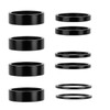 8 Piece Bicycle Handlebar Spacer Set Ahead Spacer Black Bicycle