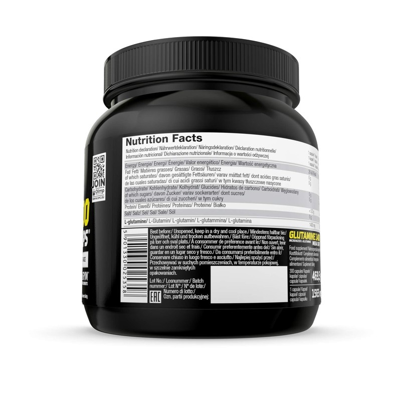 OLIMP SPORT NUTRITION Olimp Antikataboliken L-Glutamine Mega Caps, 300 Kapseln