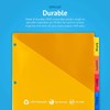 OS Plus 5-Tab Plastic Binder Dividers w/ 2 Pockets, Insertable