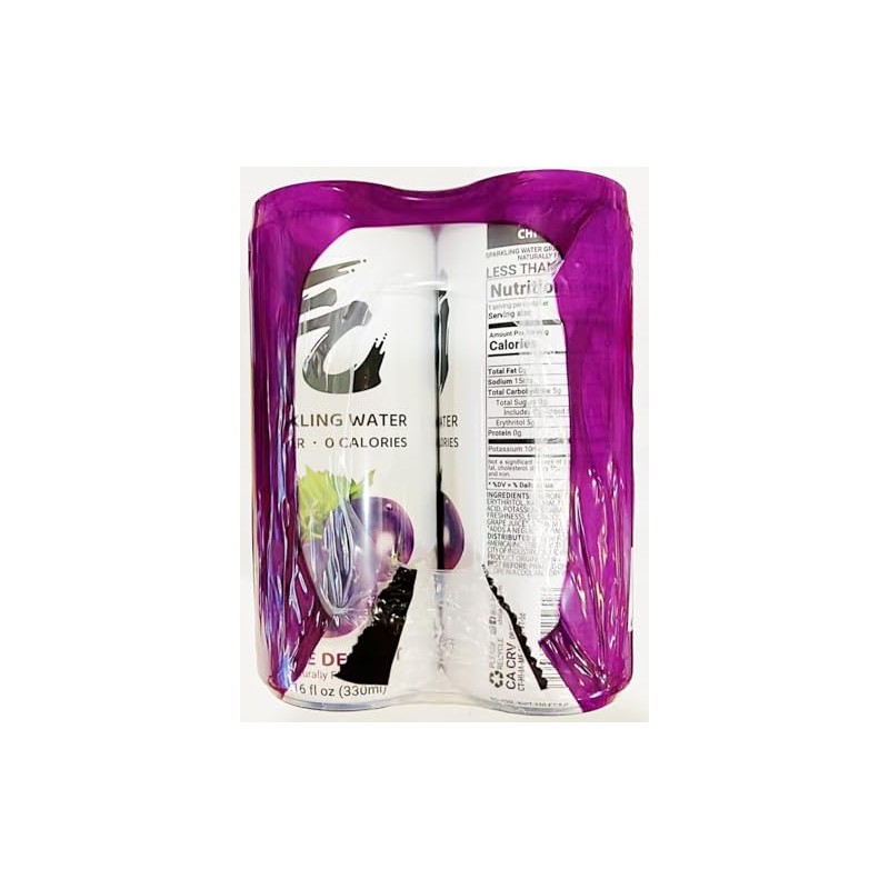 Sparkling Water, Grape Delight Flavor,Naturally Flavor,Zero Calories, 16 fl oz,