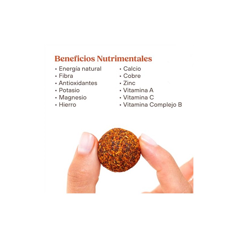Dat Snack Bolas de Energía de Dátil Enchilado, Snack Saludable