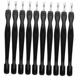 BIUDECO Sturdy Nail Cuticle Pusher Tool Set Metal Cuticle Remover for Manicure Supplies