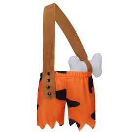 xianhsuxo Caveman Costume Kids Girls Set Clothing Set Cosplay (Brown,3 years)