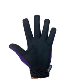 Youth Equestrian Gloves for Girls & Boys Children Gloves All Weather Outdoor Sports Gloves Horse Riding (12 - 14 Years, Purple)