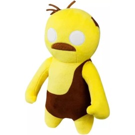 PMI International Gang Beasts Yellow Wrestler Plush Old Man 12" Video Game Doll Figure