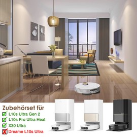 JKOISL Zubeh?rset f1r Dreame L10s Ultra Gen 2/ L10s Pro Ultra Heat/ X30 Ultra/MOVA E30 Ultra, JKOISL 2*Rollb1rste 6*Staubbeutel 4*Mopp Wischt1cher 6*Seitenb1rsten 2*Filter