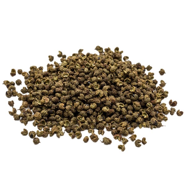Soeos Authentic Szechuan Grade A Green Sichuan Peppercorns, Less Seeds, Strong Flavor, 3.53 oz.