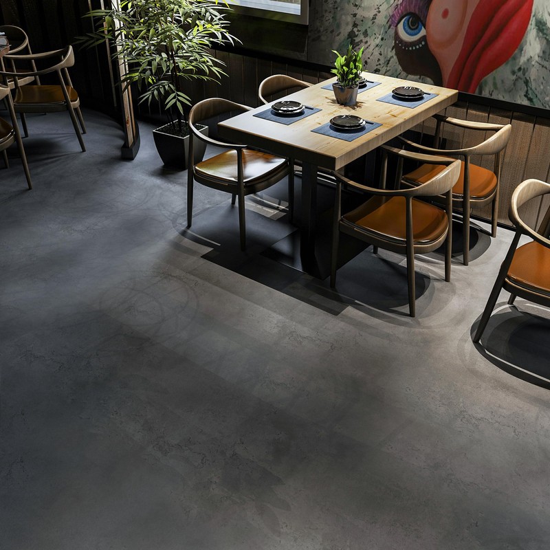 3yecao 24"×354" Dark Grey Black Vinyl Flooring Sticker