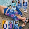 Women's High-Elasticity Quick-Dry UV Protection Rash Guard for Wakeboarding, Surfing, and Beachwear (7 Styles) P2/M
