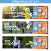 3-in-1 Versatile Movable Target Games Soccer Goal Flying Disc Bean