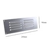 9" x 3" Louvre Vent Satin Anodised Aluminium/Metal Chrome Grille