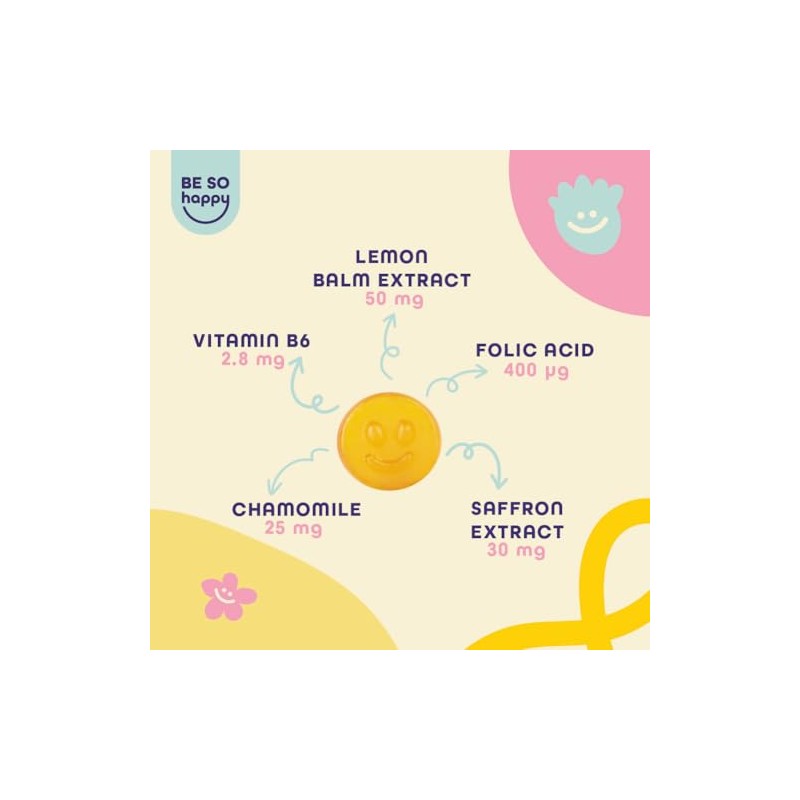 Gummies | with Saffron, Lemon Balm, Chamomile and Vitamin B6
