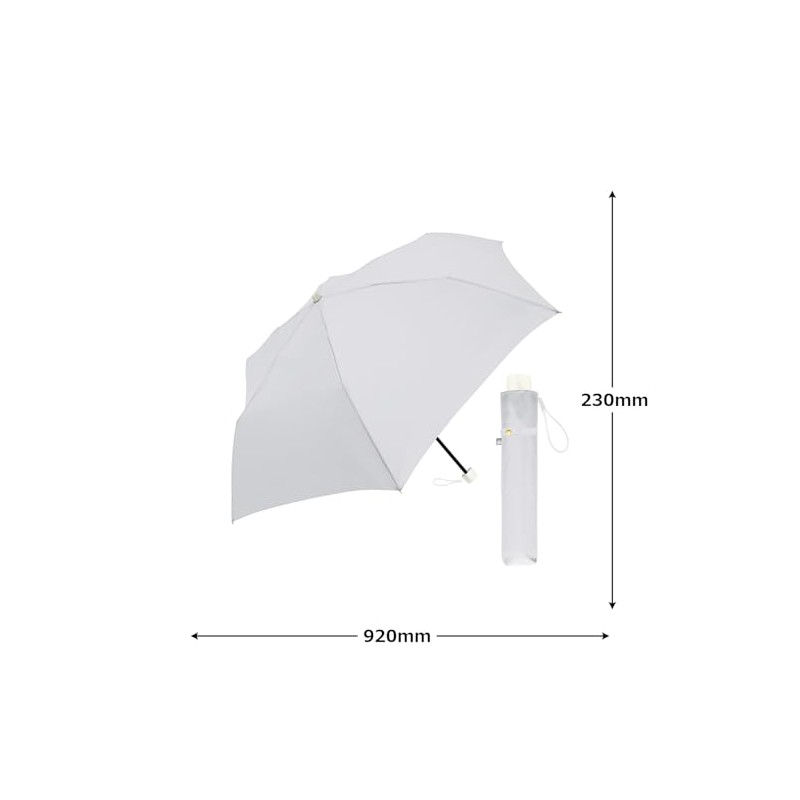 Klux 126603 Parasol Folding Umbrella, 19.7 inches (50 cm), For