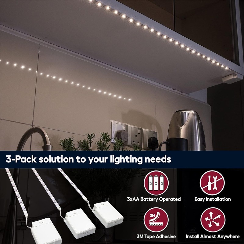 BestLuz Battery Powered LED Strip Lights, Wireless LED Strip Lights