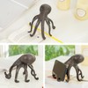 Sungmor Cast Iron Octopus Statue, Decorative Bookend, Cute Sculpture on