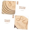 Kisangel 6 pcs Wooden Monthly Milestone Markers Double Sided Growth