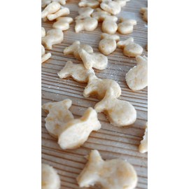 Mini Goldfish Cracker Cookie Cutter 1 Inch - 3d Printed Plastic – Made in the USA - CookieCutterCom Brand - Color May Vary Gold fish Cracker Cutter