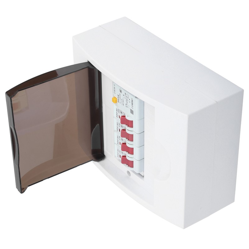 3 Way Fuse Box for 63A 30mA RCD+3MCB(6A+16A+32A) Power Supply