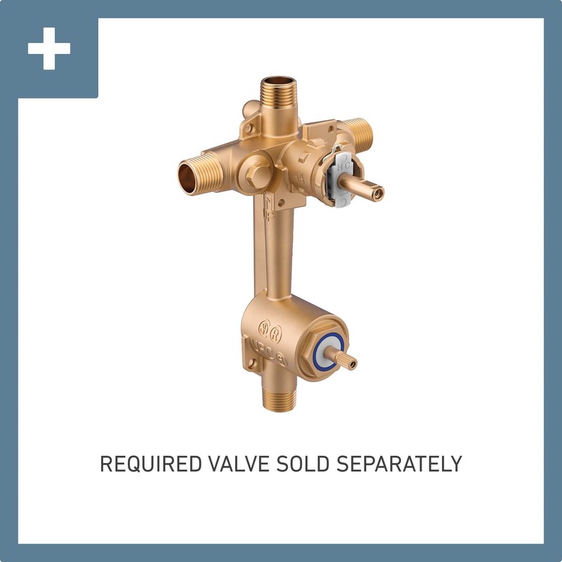 Moen Genta LX Brushed Nickel Posi-Temp Shower Valve with Built-in