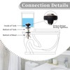 Universal Toilet Tank to Bowl Bolts Kit, Heavy Duty Toilet