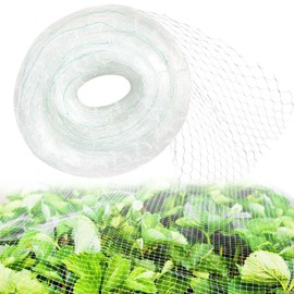 Cat Protection Net, 3 x 10 m, Bird Protection Net, Tight Mesh, Pigeon Net, Mesh Size 2.5 x 2.5 cm, Tear-Resistant, Reusable, No Drilling, for Garden, Balcony, Vegetable Gardens or Fruit Trees (White)