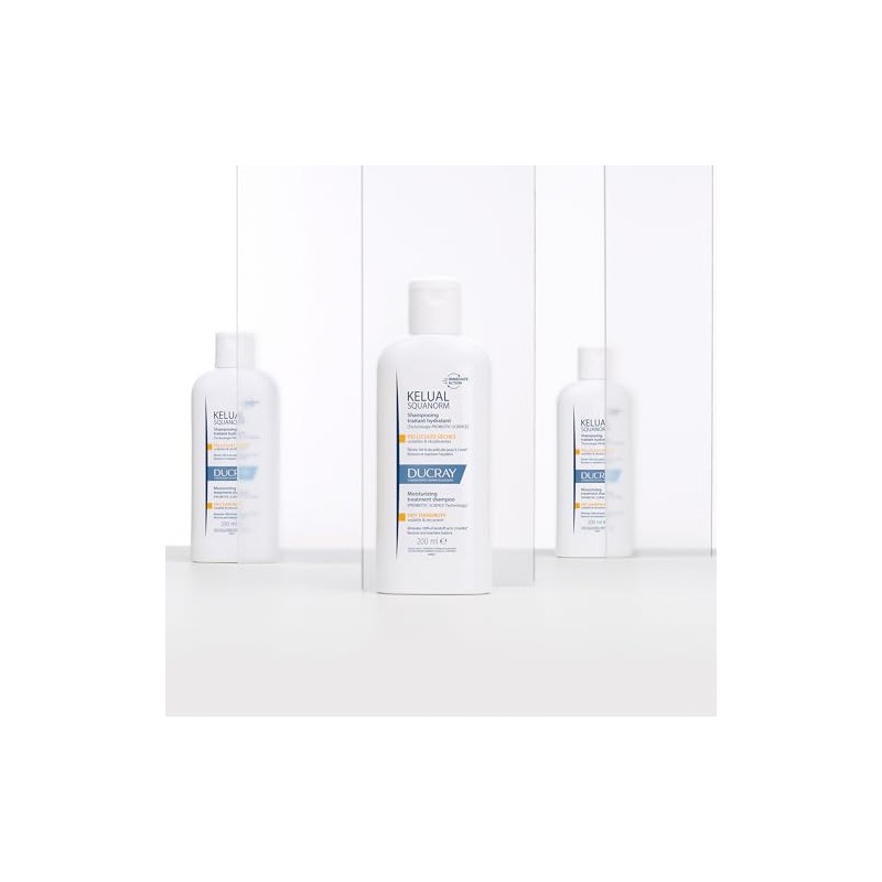 DUCRAY Kelual Squanorm Shampoo Tratante, Para Caspa Seca, 200 ml