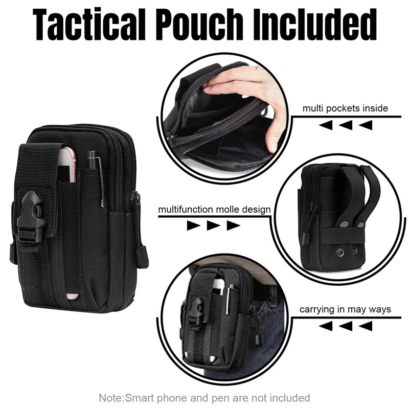 Tactical Battle Belt Set, Slim Airsoft Molle Belt, Shooting Hunting
