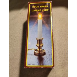 Unbranded Solid Brass Electric Candle Lamp  Indoor Candles for Decor