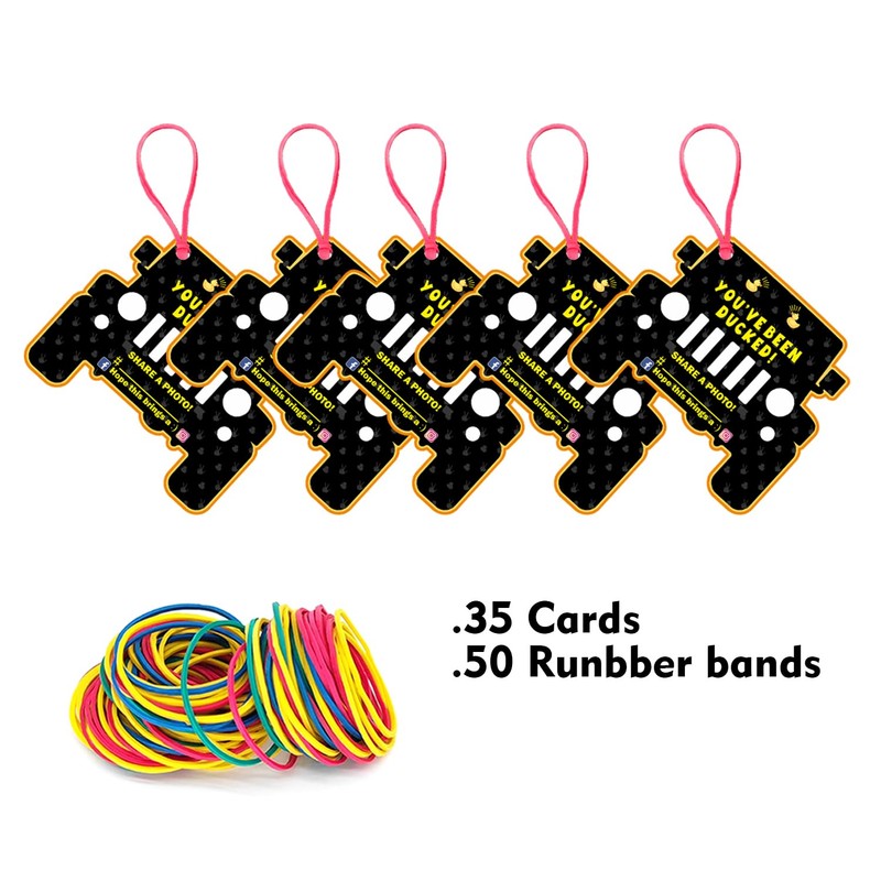 You've Been Ducked, Duck Duck Tags, Duck Ducking Game Card,