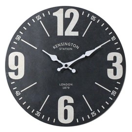 Keystone CL052571 Old Look Wall Clock, KENSINTON ST. Φ11.2 x 1.2 inches (28.5 x 3 cm)