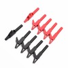 10Pcs Insulated Safety Multimeter Alligator Clips Electrical Test Tools with