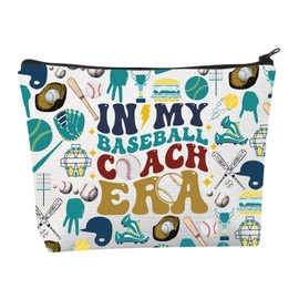 Baseball Coach Makeup Bag Baseball Coach Gifts Baseball Gifts Baseball Lover Gifts In My Baseball Coach Era Zipper Pouch Bag, eyelash makeup bag, Makeup Bag