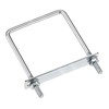 sourcing map Set of 2 M8 square U-bolts, square U-bolts,