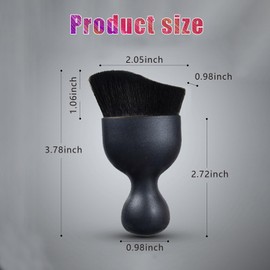 ZKFAR 1 PC Auto Interior Dust Brush, Soft Bristles Detailing Dusting Tool, Universal Air Conditioner Vents Crevice Brush, Wet and Dry Non-scratch Cleaning Brush (Black)