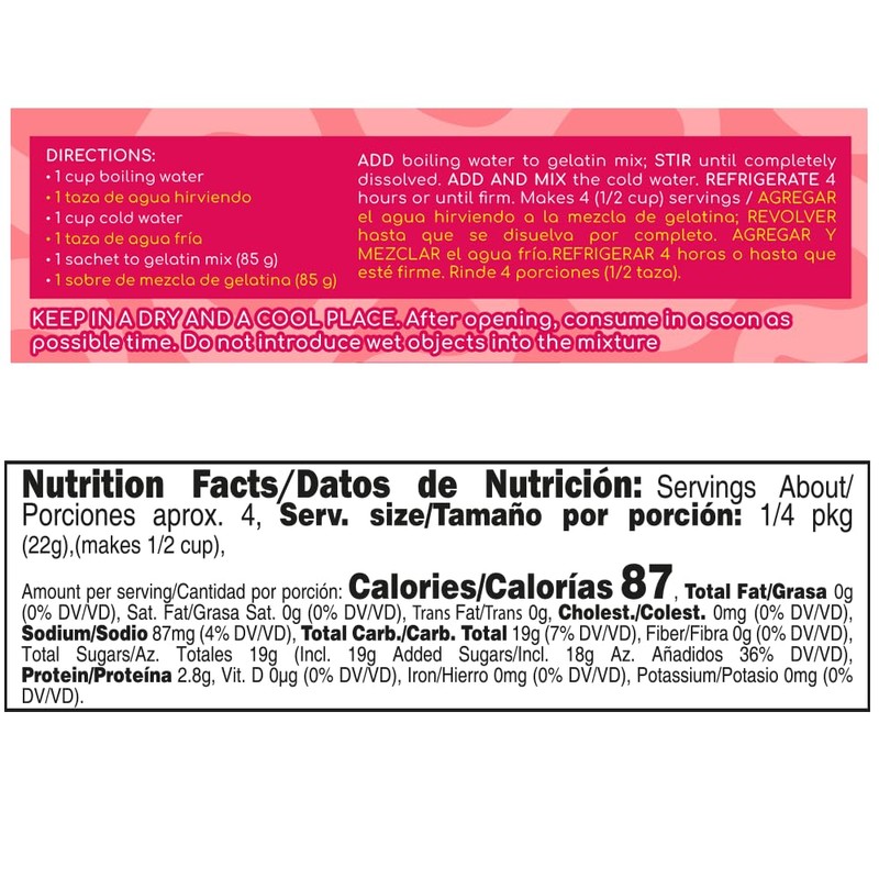 Festy Strawberry Gelatin Dessert Mix, 3 oz
