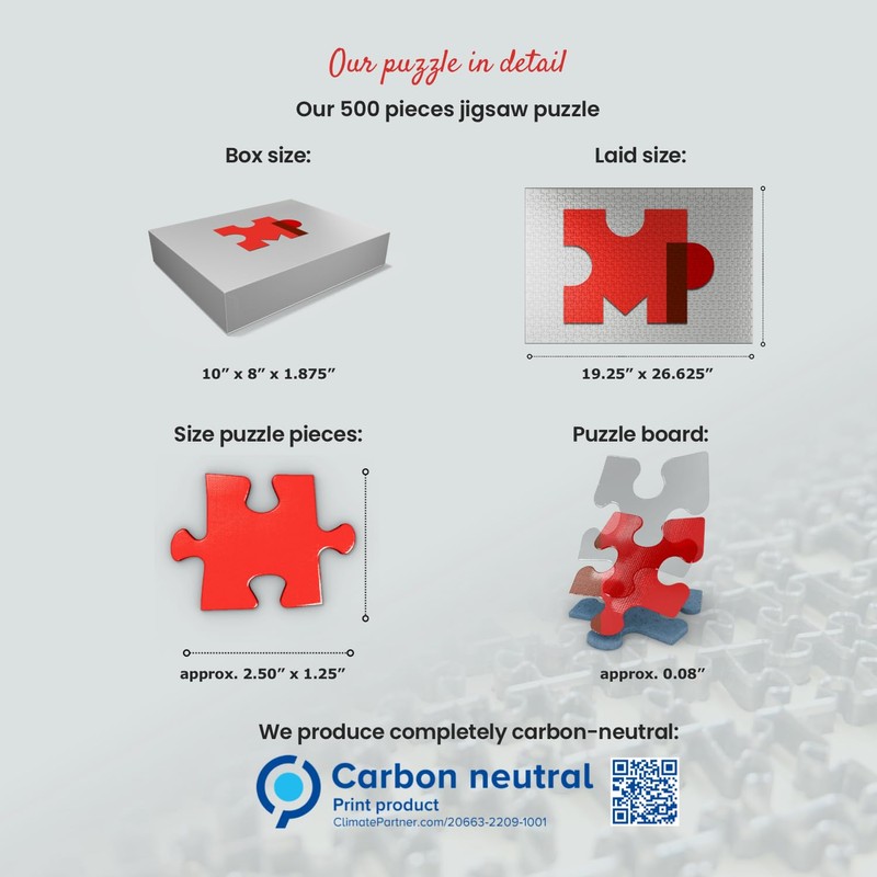 グランドキャニオン国立公園:サンセット、ヴィンテージポスター - プレミアム500ピースジグソーパズル 大人用