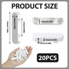20 Pcs Window Drainage Cover Caps White Weep Hole Covers