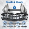 YASONIC Corner Adhesive Shower Caddy, with Soap Holder and 12