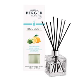 MAISON BERGER Zest of Verbena Cube Reed Diffuser, Clear